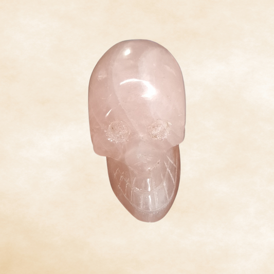 Rose Quartz Skull