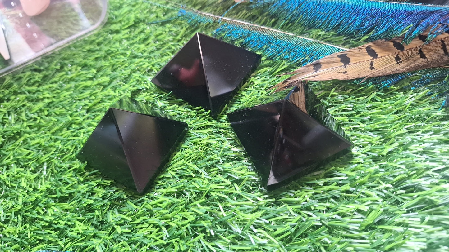 Black Obsidian Pyramid